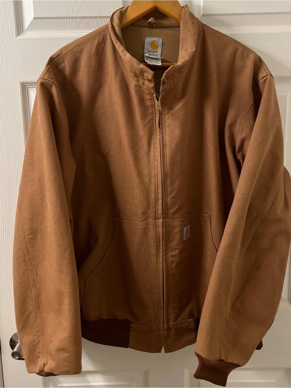 Carhartt Vintage Tan/Brown Workwear Puffer Jacket